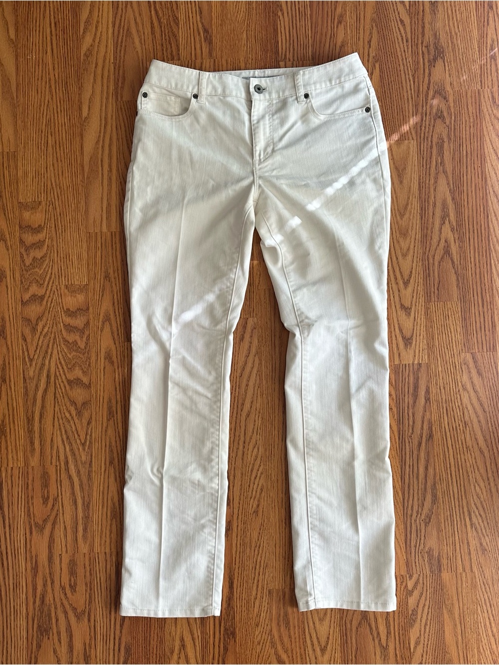 Chico’s Ultimate Fit Slim Leg White Jeans